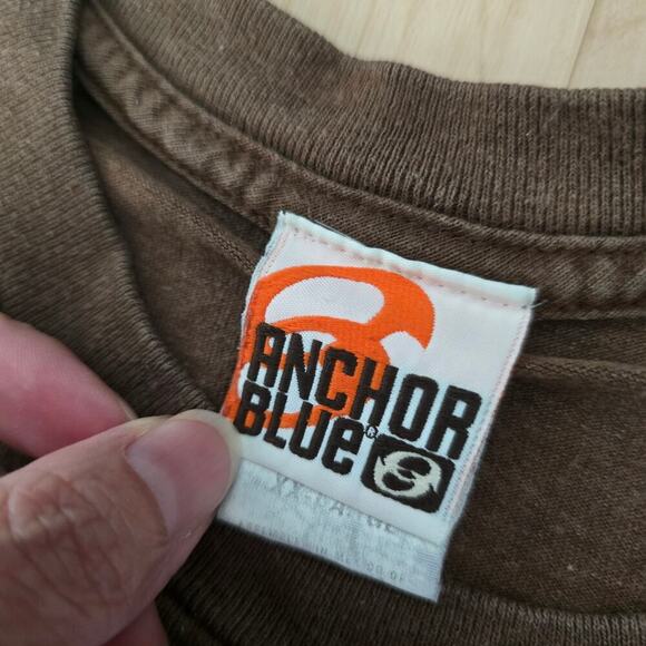 Vintage UPS Logo Parody T-shirt Brown Anchor Blue Size XXL Up Yours - Picture 2 of 7